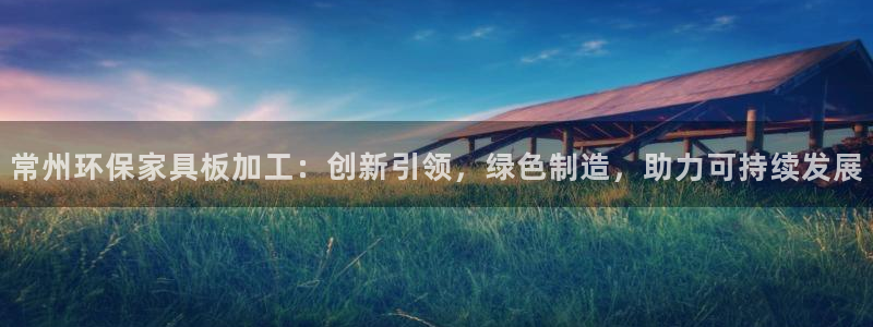 沐鸣2平台下载：常州环保家具板加工：创新引领，绿色制造，助力