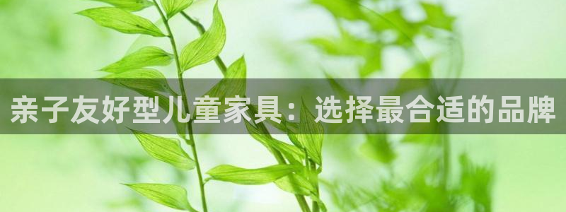 沐鸣2手机客户端：亲子友好型儿童家具：选择最合适的品牌