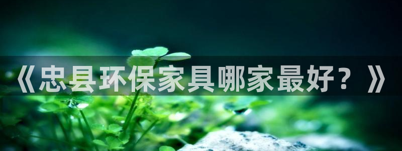 沐鸣2平台官网下载：《忠县环保家具哪家最好？》